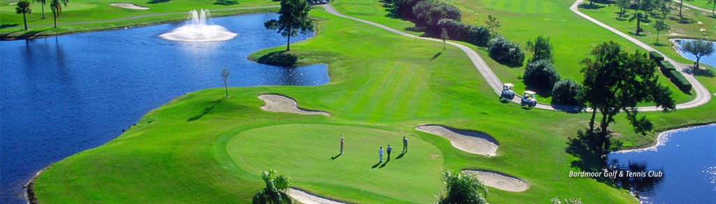 aerial view of Bardmoor Golf + Tennis Club